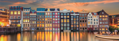 CLEMENTONI Panoramatické puzzle Zářivý Amsterdam 1000 dílků