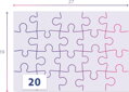 CLEMENTONI Puzzle Batwheels 2x20 dílků