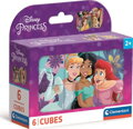 CLEMENTONI Obrázkové kostky Disney princezny, 6 kostek