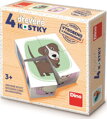 DINO Obrázkové kostky Zvířátka, 4 kostky
