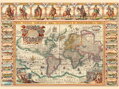 DINO Puzzle Historická mapa světa 2000 dílků