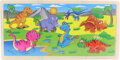 Dřevěné puzzle Dinosauři 96 dílků