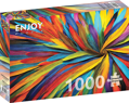 ENJOY Puzzle Barevné peří 1000 dílků
