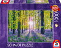 SCHMIDT Puzzle Jemné modré zvonky v lese 1000 dílků