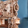 ROBOTIME Rokr Svítící 3D dřevěné puzzle Klasický tiskařský stroj 303 dílků