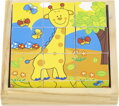 BABU Obrázkové kostky Divoká zvířátka, 9 kostek