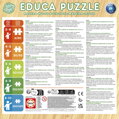 EDUCA Dřevěné puzzle Lví král a Bambi 2x16 dílků