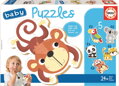 EDUCA Baby puzzle Divoká zvěř 5v1 (3-5 dílků)