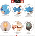 EDUCA Puzzle Polibek 500 dílků