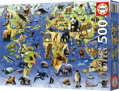 EDUCA Puzzle 100 ohrožených druhů 500 dílků