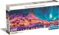 CLEMENTONI Panoramatické puzzle Polární noc nad Lofoty 1000 dílků