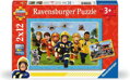 RAVENSBURGER Puzzle Požárník Sam v akci 2x12 dílků