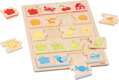 GOKI Dřevěné puzzle Barvy 5x4 dílků