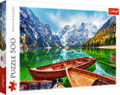 TREFL Puzzle Jezero Braies, Itálie 500 dílků