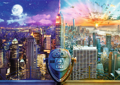 TREFL Puzzle Cesta po Americe 2x500 dílků