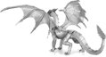 METAL EARTH 3D puzzle Premium Series: Ocelový drak