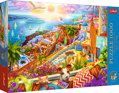 TREFL Puzzle Premium Plus Tea Time: Návštěva Santorini 1000 dílků