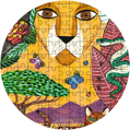 DJECO Obrysové puzzle Lev 350 dílků
