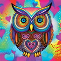 YAZZ Čtvercové puzzle Roztomilá sova 1023 dílků