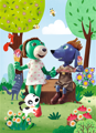 Puzzle Treflíci: Na zmrzlině 20 dílků