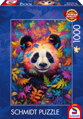 SCHMIDT Puzzle Panda v duhovém lese 1000 dílků