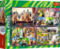 TREFL Puzzle Zábavná zvířata 4x250 dílků