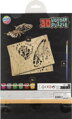 MOXY Dřevěné 3D vybarvovací puzzle Motýl