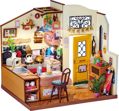 ROBOTIME Rolife DIY 3D dřevěné puzzle Útulná kuchyně s LED osvětlením 196 dílků
