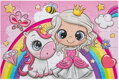 GRAFIX Puzzle Princezna a jednorožec 30 dílků
