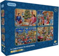 GIBSONS Puzzle Nezapomenutelné Vánoce 4x500 dílků