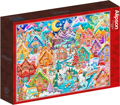 ALIPSON Puzzle Barevná noc v Cookietownu 1500 dílků