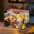 ROBOTIME Rolife DIY 3D dřevěné puzzle Garáž s LED osvětlením 157 dílků