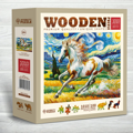 WOODEN CITY Dřevěné puzzle Rychlý kůň 1010 dílků