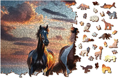 WOODEN CITY Dřevěné puzzle Divocí koně na pláži 4000 dílků
