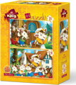 ART PUZZLE Puzzle Roztomilá telátka 12+24 dílků