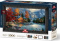 ART PUZZLE Puzzle s rámem a lepidlem 3v1 Stín nad řekou 1000 dílků