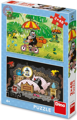 DINO Puzzle Krteček: Krtkův den 2x48 dílků