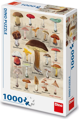 DINO Puzzle Houby koláž 1000 dílků