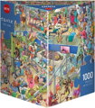 HEYE Puzzle Zvířecí tělocvična 1000 dílků