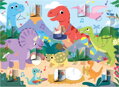 GALT Okénkové puzzle Dinosauři 20 dílků