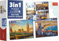 TREFL Puzzle New York, Londýn, Valencie 3x1000 dílků