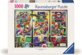 RAVENSBURGER Puzzle Zvířátka, mimozemšťané a ninjové 1000 dílků