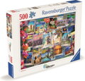 RAVENSBURGER Puzzle Cestovatelské poklady 500 dílků