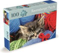 RAVENSBURGER Puzzle Kočka v klubíčku XXL 100 dílků