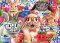 RAVENSBURGER Puzzle Zajíčci a lesní ovoce 35 dílků