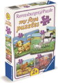 RAVENSBURGER Moje první puzzle Zvířecí rodinky na farmě  4v1 (2,4,6,8 dílků)