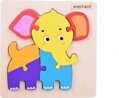JOKOMISIADA Dřevěné puzzle Slon 6 dílků