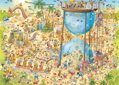 HEYE Puzzle Šílená ZOO: Pouštní expozice 1000 dílků