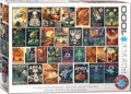 EUROGRAPHICS Puzzle Vintage plakáty Mimozemšťané 1000 dílků