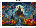 WOODEN CITY Dřevěné puzzle Halloweenský hrad 1010 dílků